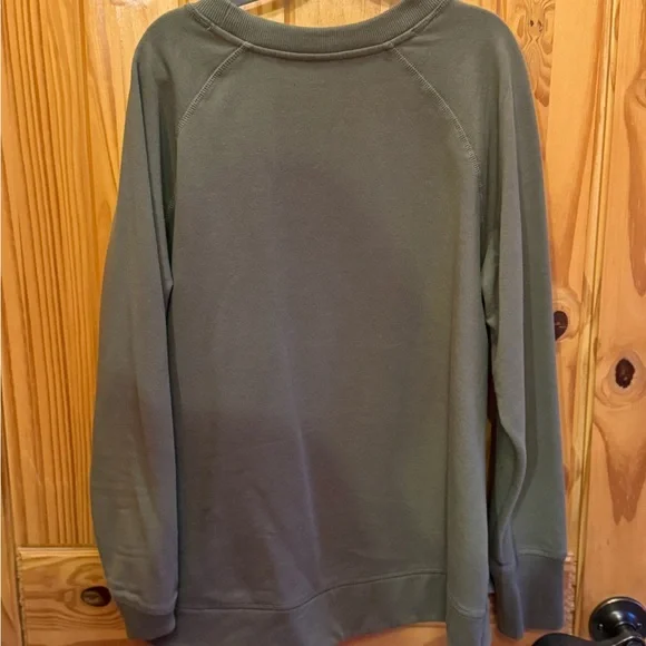 Ariat Olive Sweatshirt with Black Logo - Picture 3 of 3